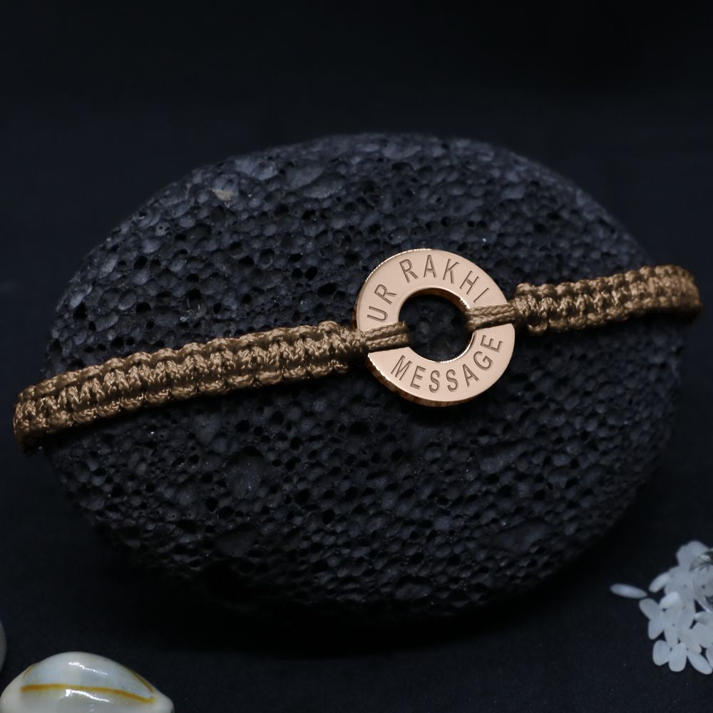 Metal, Stone Golden Handcrafted Bracelet Metal Rakhi (6 Pc. Box) at Rs  234/piece in Jaipur