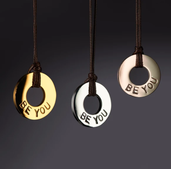 Personalized Engraved Pendant Necklace with Your Name or