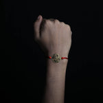 Load image into Gallery viewer, Om Designer Rakhi Bracelet - Antique Finish

